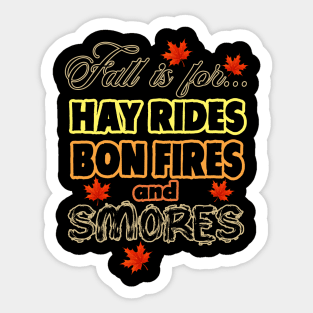 Fall is for SMORES Sticker